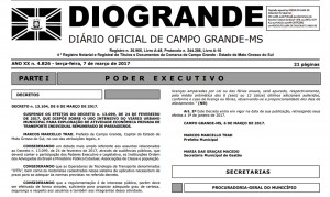 diario oficial capa