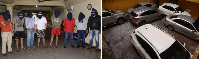 Presa quadrilha que roubava carros no Brasil e Argentina e “esquentava” no Paraguai para criminosos