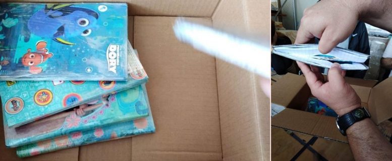 Procurando Dory!? Polícia encontra cocaína em cadernos da personagem da Disney