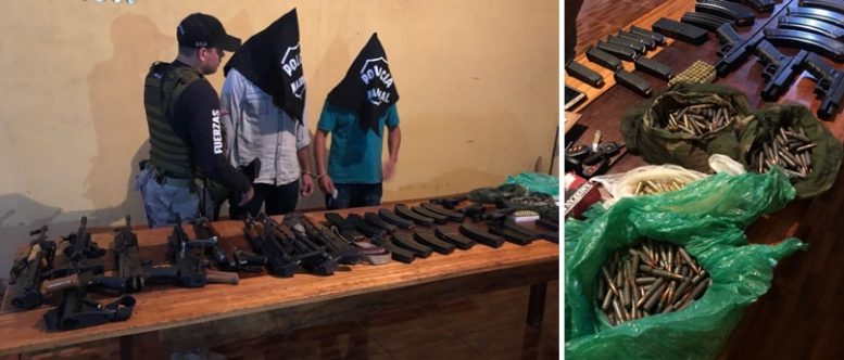 Guerra na fronteira: Polícia do Paraguai apreende arsenal que iria para familiares de Pavão. Era chumbo grosso!