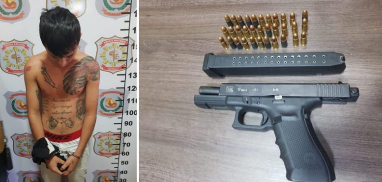 Balística em arma apreendida com pistoleiro identifica uma execução na fronteira