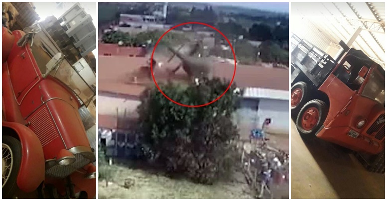 Acidente em fábrica na fronteira gera prejuízo de US$ 4 milhões e reduz a cinzas carros antigos raros!