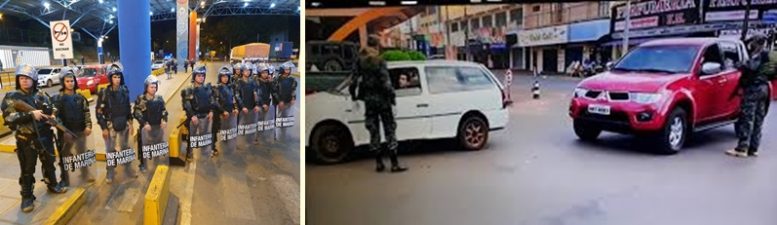 Paraguai usa o exército e tenta fechar a fronteira com o Brasil para tentar conter coronavírus