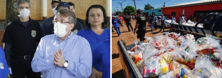 Solidariedade salva vidas e comida mata a fome. OAB e PF distribuem 100 cestas na Cidade de Deus