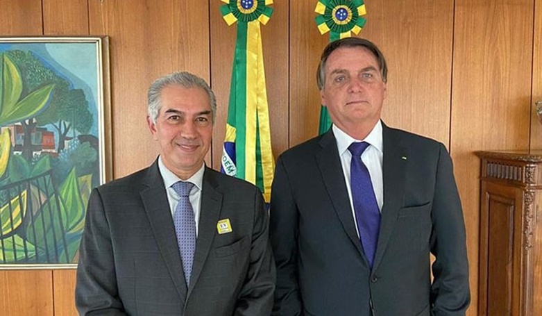 Com Bolsonaro, Reinaldo pede recursos para combater incêndios no Pantanal e relicitação de obras
