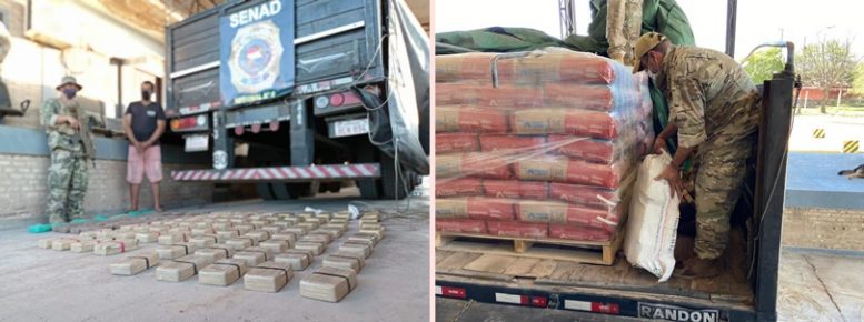 Polícia apreende cocaína avaliada em meio milhão de dólares escondida em carga de cimentos