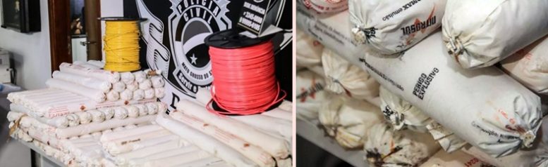 Recuperados 260 quilos de explosivos roubados em pedreira. Tudo era para caixas eletrônicos