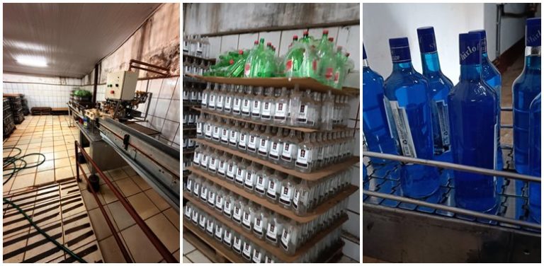 Operação interdita fábrica clandestina de bebidas alcoólicas no em Terenos