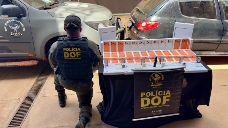 Agora é todo dia! DOF apreende R$ 550 mil em celulares e canetas emagrecedoras