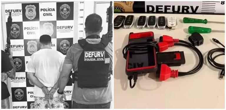 Suspeito preso admite furto de Hilux e detalha uso de scanner para ligar veículos