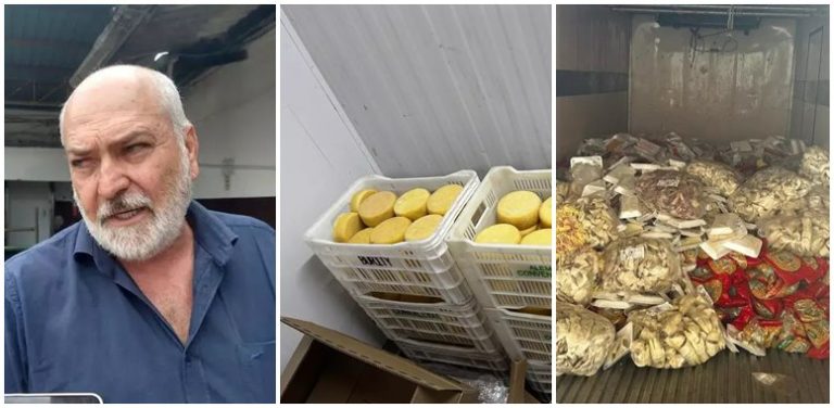 Queijos contaminados e produtos vencidos: operação prende “Alemão” e aplica multa de R$ 159 mil