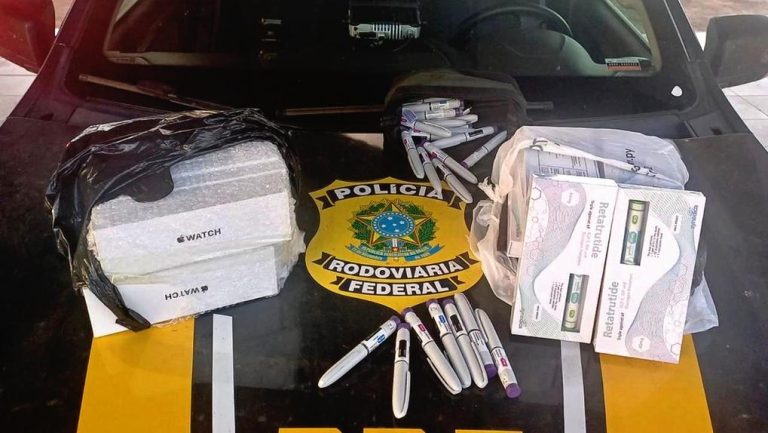 Contrabando de canetas emagrecedoras avança e apreensões quase igualam 2025 em 4 meses