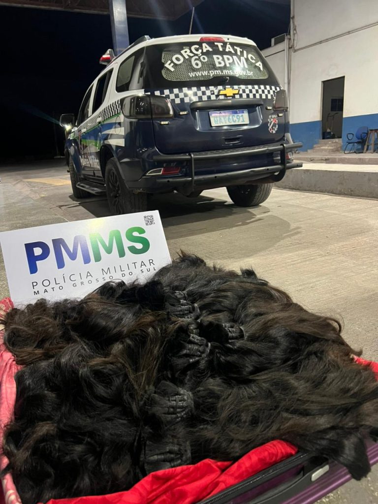 R$ 115 mil em cabelo humano: polícia intercepta carga ilegal que seguia para Campo Grande.